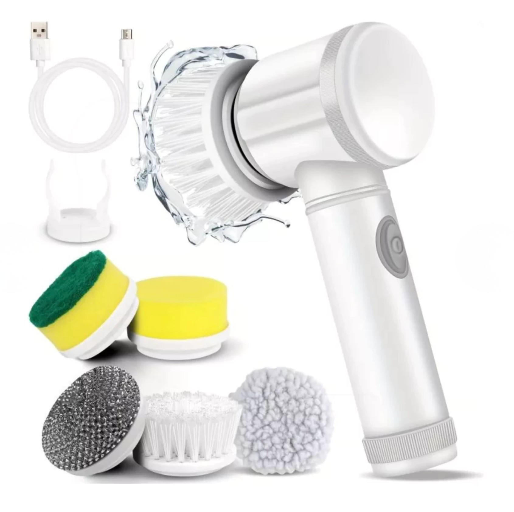 Escova Elétrica de Limpeza  5 em 1 - Multiclean - Leve 2 brindes!!!