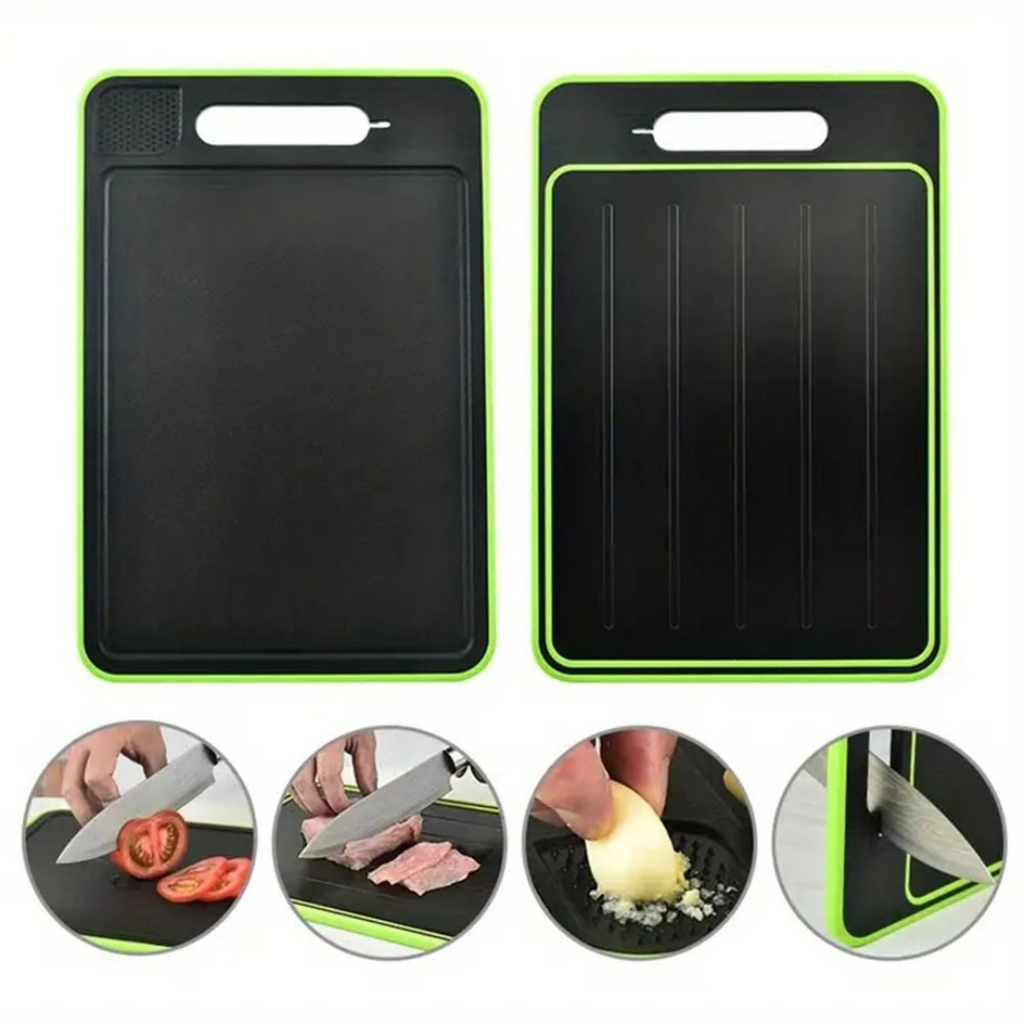 Tábua de Corte 3 em 1 com Descongelador e Amolador