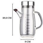 Galheteiro de Vidro 800ml com Bico Antivazamento Inox