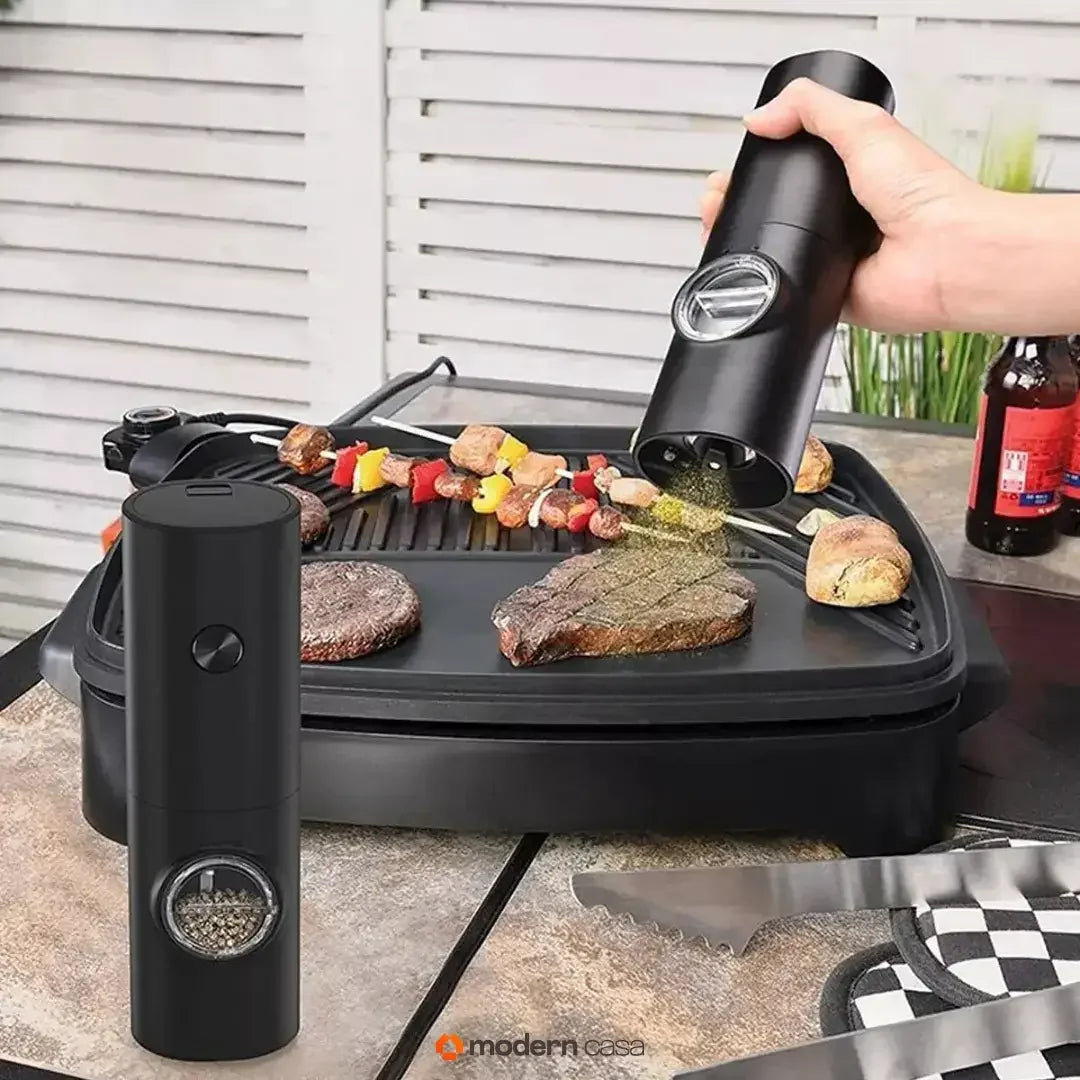 Moedor Elétrico de Sal e Pimenta | Ajuste de Moagem Automático