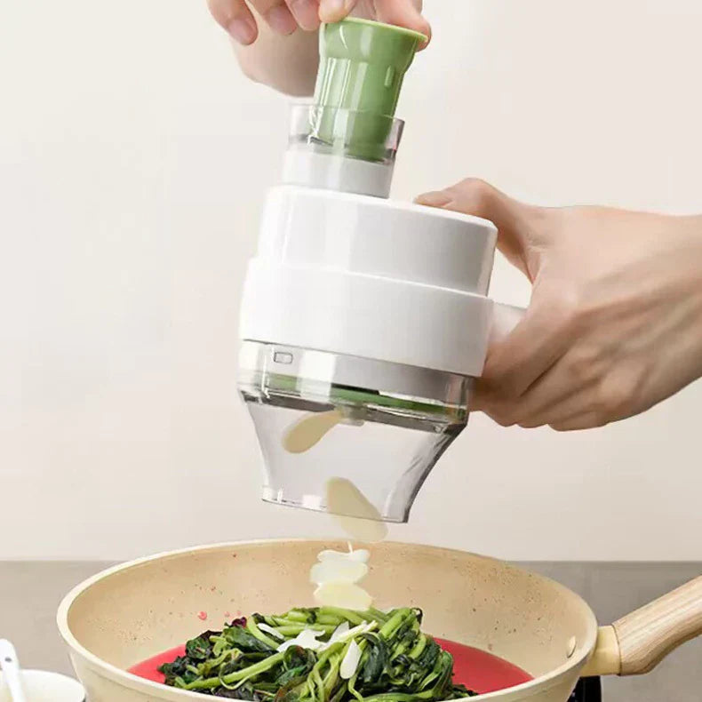 Turbo Chef 4 em 1 – Cortador e Triturador Elétrico Sem Fio 200ml