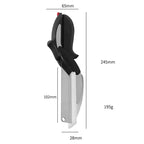 Tesoura CleverCutter Inox 2 em 1 – Fatiadora de Legumes e Verduras Multiuso