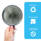Filtro Coador Inox 101, 102 e 103 Premium | Café Forte e Sustentável