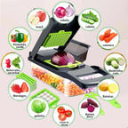 Triturador de Legumes Multifuncional 14 em 1 com Cesto