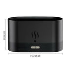 Difusor de Aromaterapia 2 em 1 FlameAroma – Umidificador com Efeito de Chama (200ml)